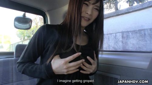 JapanHDV – Japanese newcomer Miss Mio Arisaka masturbates in our van
