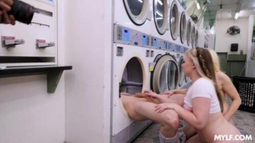 Milfty – Christie Stevens And Eva Nyx Steamy Laundromat