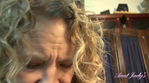 AuntJudys – POV : Your Step-Auntie Gives You A Nice, Long Blowjob