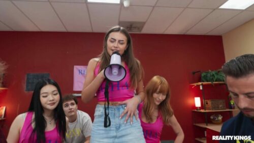 DareDorm – Serena Hill Selina Bentz And Ashlyn Angel Rush Week Railing