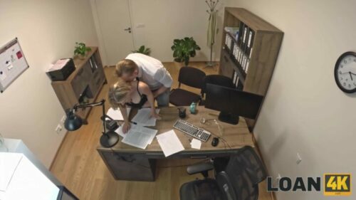 Loan4K – Andrea Pervy Loan Shark Almost Got Caught with Horny Client