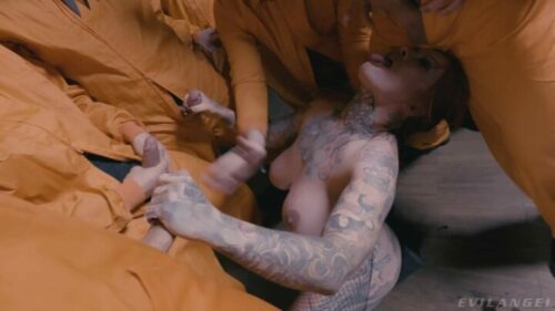 EvilAngel – Sabien Demonia 8 On 1 Gangbang