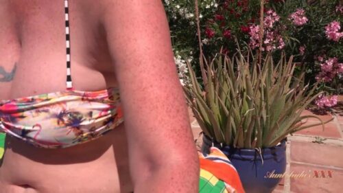 AuntJudysXXX – POV : Meeting Fellow Hotel Guest Maggie Moon Goes Swimmingly Well