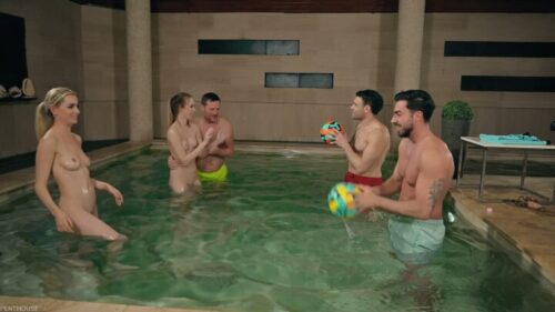 PenthouseGold – Alice Ross And Emily Belle and their three friends have fun in the pool